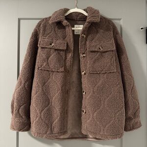 Abercrombie & Fitch Fleece, Button-Down Jacket